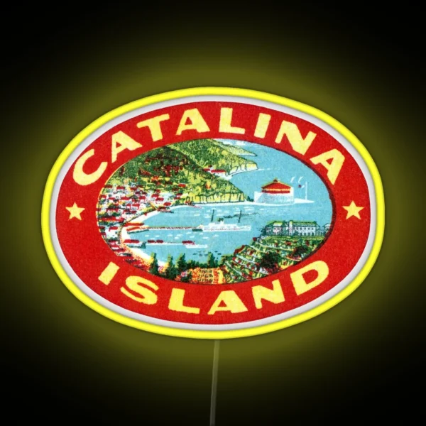 1915 Catalina Island California RGB Neon Sign