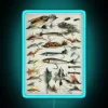 Vintage 1920's Inspired Fishing Themed Neon Signs Retro Decor Accents