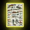 Vintage Fishing Lure Themed RGB LED Neon Sign Decoration Illumination