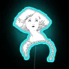 Vintage 1920s Women's Era Colorful Neon Bar Sign Decoration Wall Art