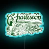 Vintage 1920s Charleston South Carolina Themed RGB Neon Street Sign