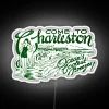 Vintage 1920s Style Retro Colorful Charleston SC Neon Road Sign