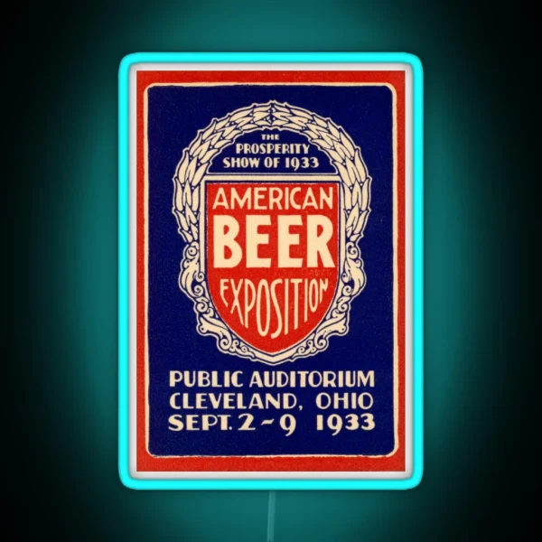 1933 American Beer Exposition RGB Neon Sign