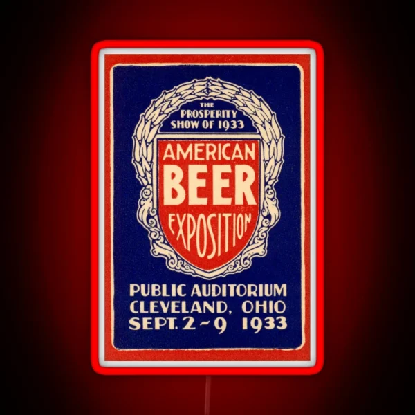 1933 American Beer Exposition RGB Neon Sign