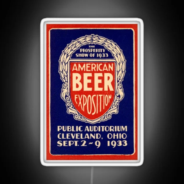 1933 American Beer Exposition RGB Neon Sign