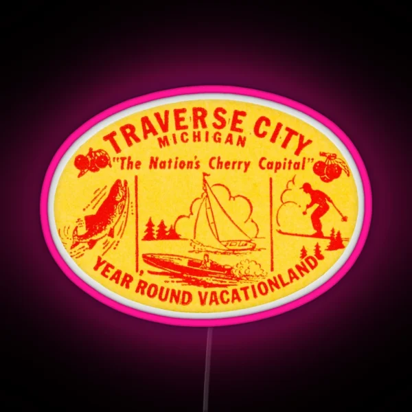 1940 S Traverse City Michigan RGB Neon Sign