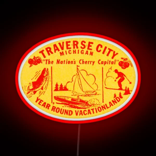 1940 S Traverse City Michigan RGB Neon Sign