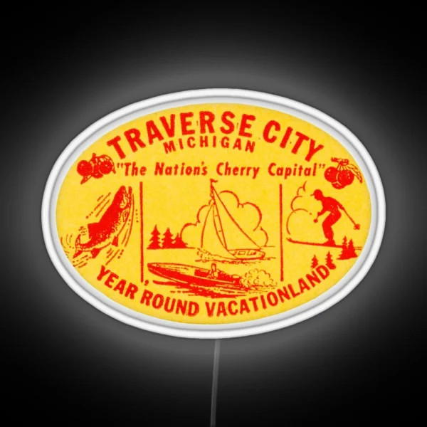1940 S Traverse City Michigan RGB Neon Sign