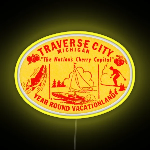 1940 S Traverse City Michigan RGB Neon Sign