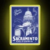 Vintage Style 1940s Inspired Color Changing Sacramento CA Neon Sign