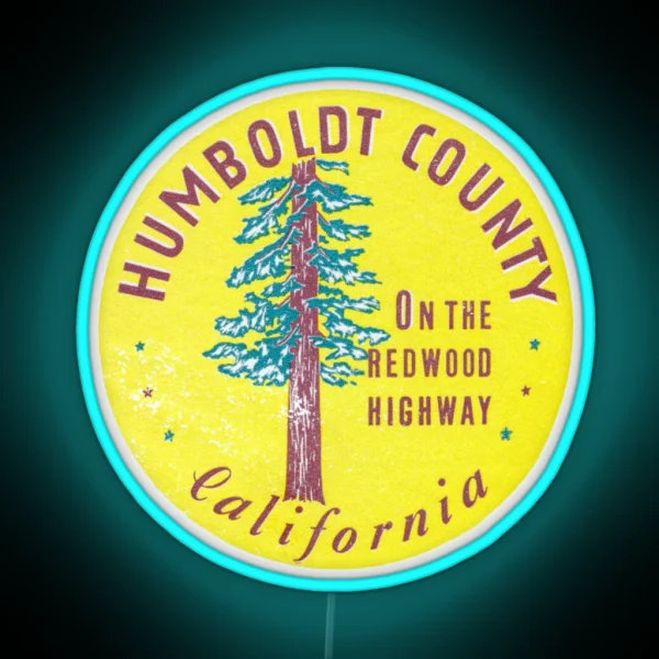 1940s Humboldt County California RGB Neon Sign