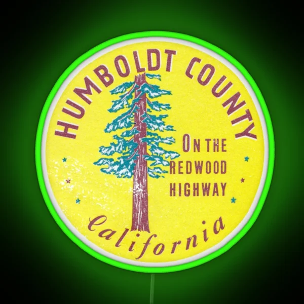 1940s Humboldt County California RGB Neon Sign