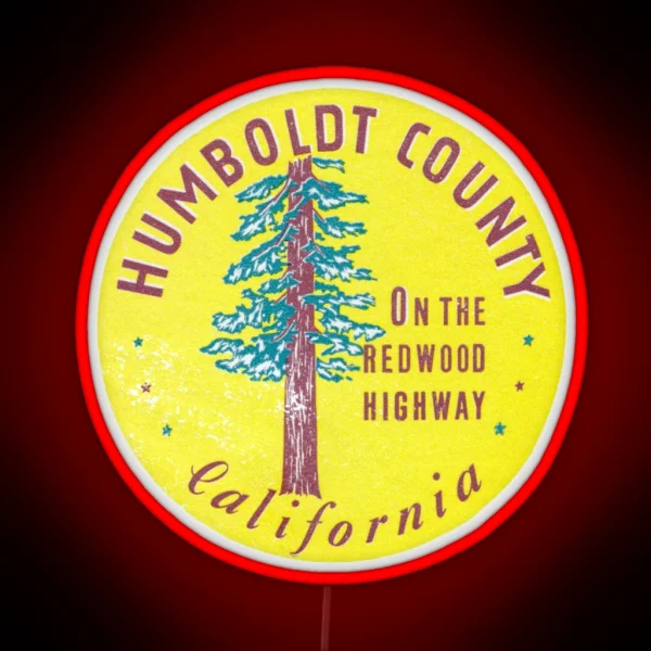 1940s Humboldt County California RGB Neon Sign