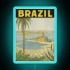 Vintage Brazil Cityscape Art Deco RGB Neon Sign Decorative Lighting Accent
