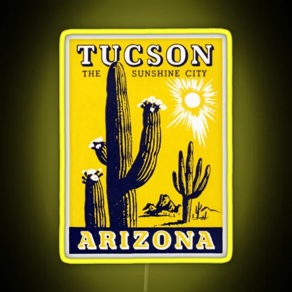 1940s Tucson Arizona RGB Neon Sign