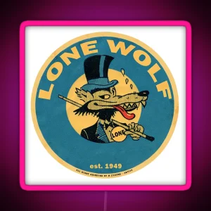 1949 Lone Wolf RGB Neon Sign