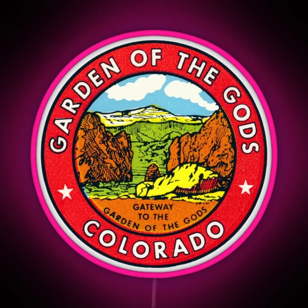 1950 Garden Of The Gods Colorado RGB Neon Sign