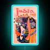 1960 TWA India Elephant Travel Poster RGB Neon Sign - Image 3