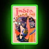 1960 TWA India Elephant Travel Poster RGB Neon Sign - Image 4