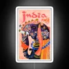 1960 TWA India Elephant Travel Poster RGB Neon Sign - Image 5