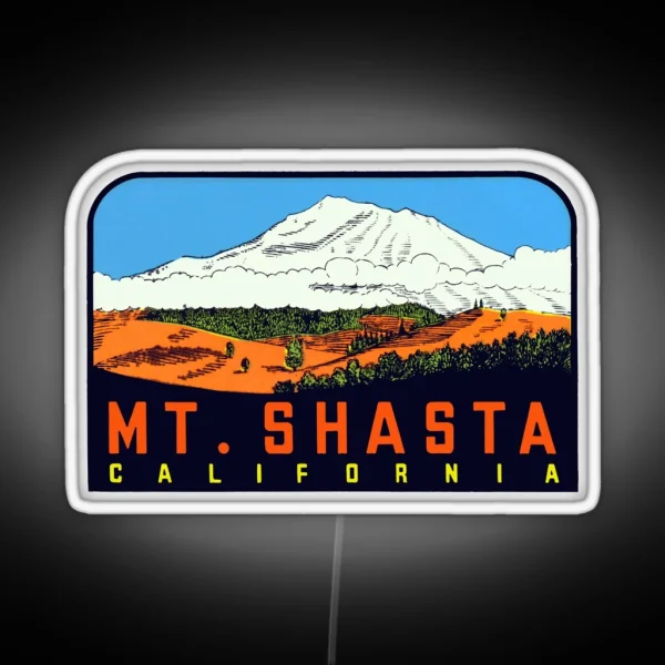 1960s Mount Shasta California RGB Neon Sign