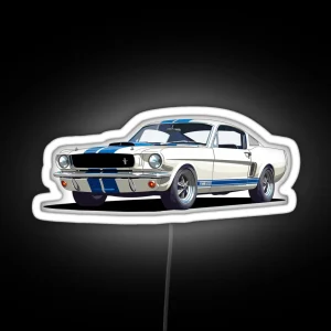 1966 Ford Mustang Shelby GT350 RGB Neon Sign