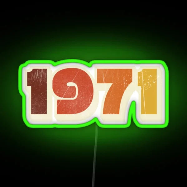 1971 RGB Neon Sign