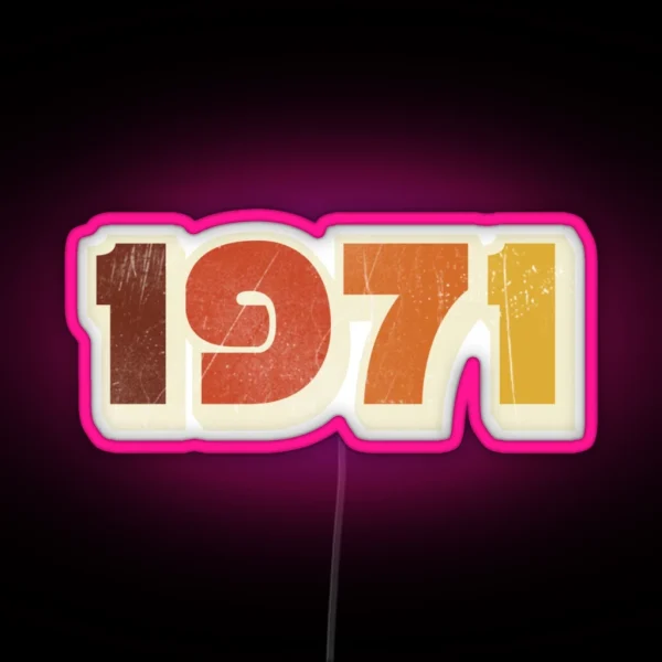 1971 RGB Neon Sign