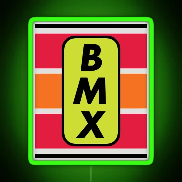 1975 1980 BMX Head Badge RGB Neon Sign
