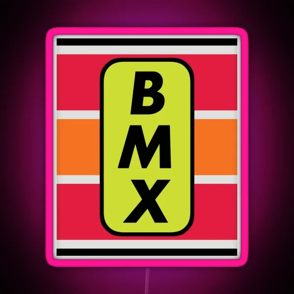 1975 1980 BMX Head Badge RGB Neon Sign