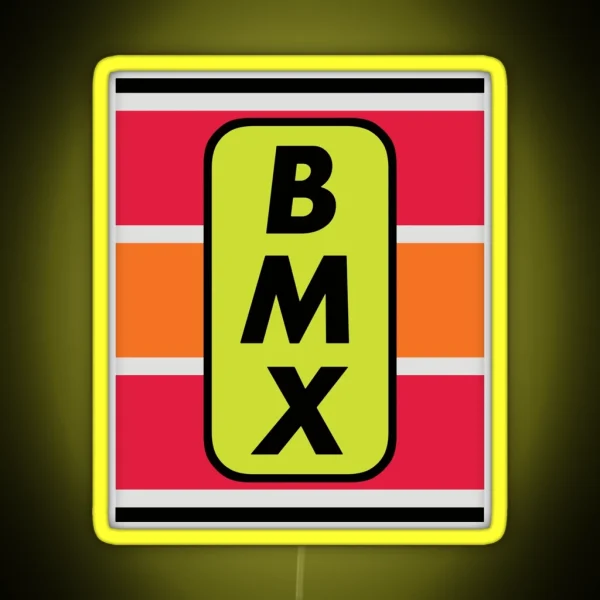 1975 1980 BMX Head Badge RGB Neon Sign