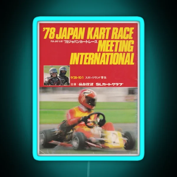 1978 Japan Kart Race International Meeting RGB Neon Sign