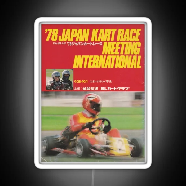 1978 Japan Kart Race International Meeting RGB Neon Sign