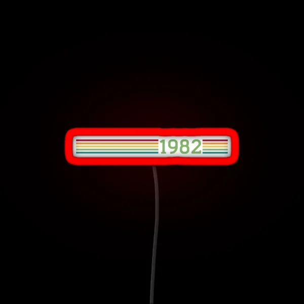 1982 Birth Year RGB Neon Sign
