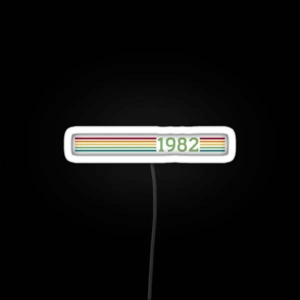 1982 Birth Year RGB Neon Sign
