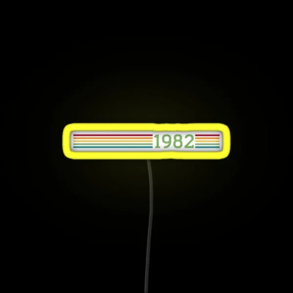 1982 Birth Year RGB Neon Sign