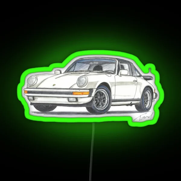 1986 911 Targa RGB Neon Sign