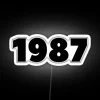 1987 Birthday Gift Made In 1987 Born In 1987 Vintage 1987 Plate 1987 Anniversary Limited Edition 1987 Collectible RGB Neon Sign - Image 5