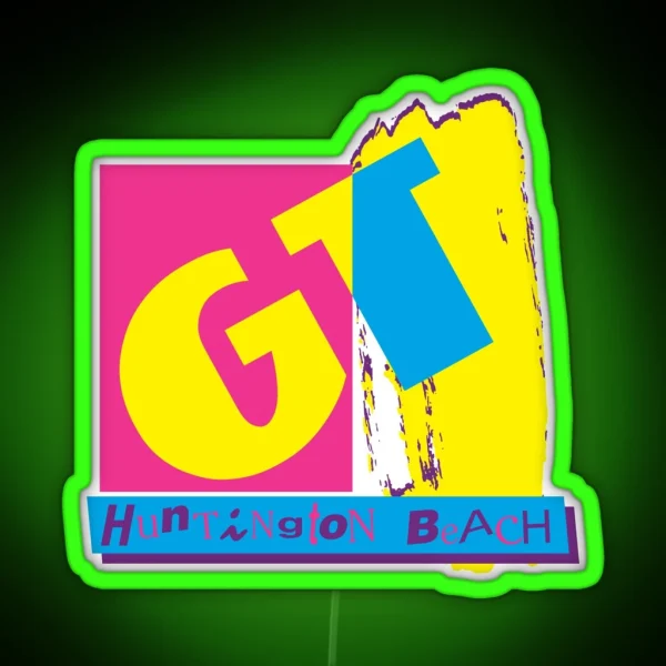 1988 BMX Huntington Beach Led Freestyle RGB Neon Sign