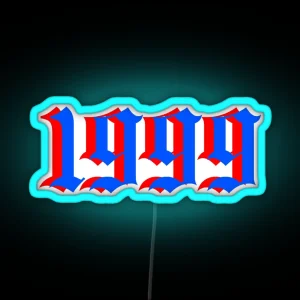 1999 Birth Year Old English Font RGB Neon Sign