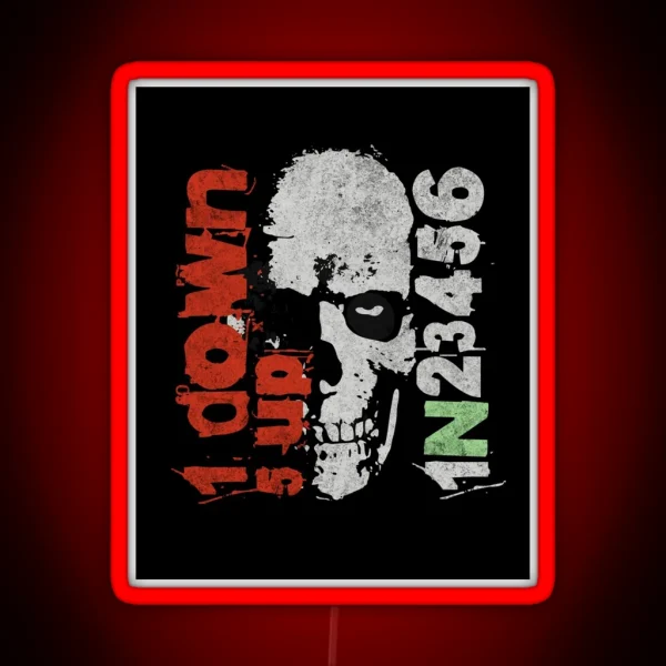 1N23456 Skull RGB Neon Sign