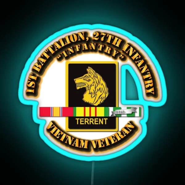 1st Battalion 27th Infantry Regiment RGB Neon Sign