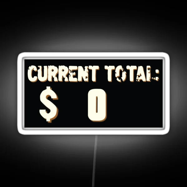 2 Broke Girls Current Total RGB Neon Sign