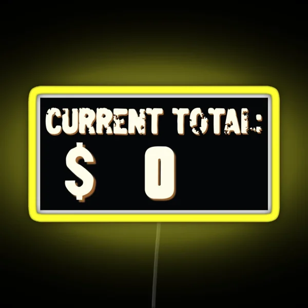 2 Broke Girls Current Total RGB Neon Sign