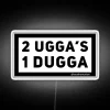 Dazzling 3D RGB Neon Sign with Uggas and Dugga Design