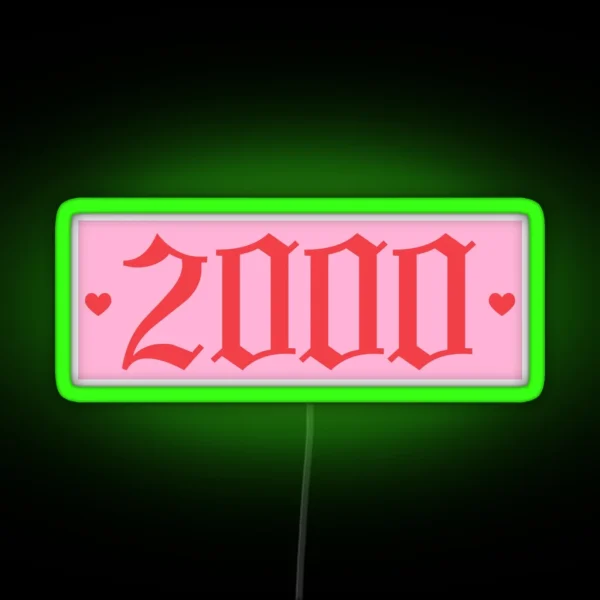 2000 3 RGB Neon Sign
