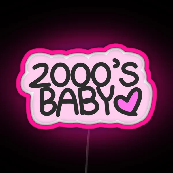 2000 S Baby Aesthetic RGB Neon Sign