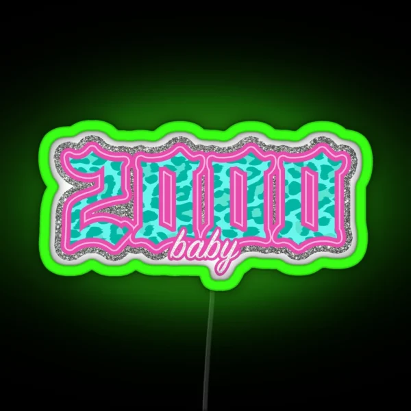 2000s Baby Birth Year Led RGB Neon Sign