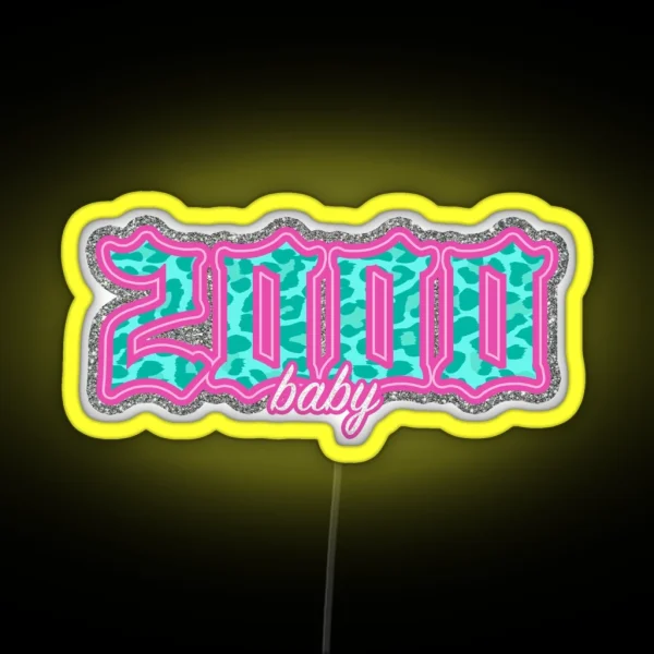 2000s Baby Birth Year Led RGB Neon Sign