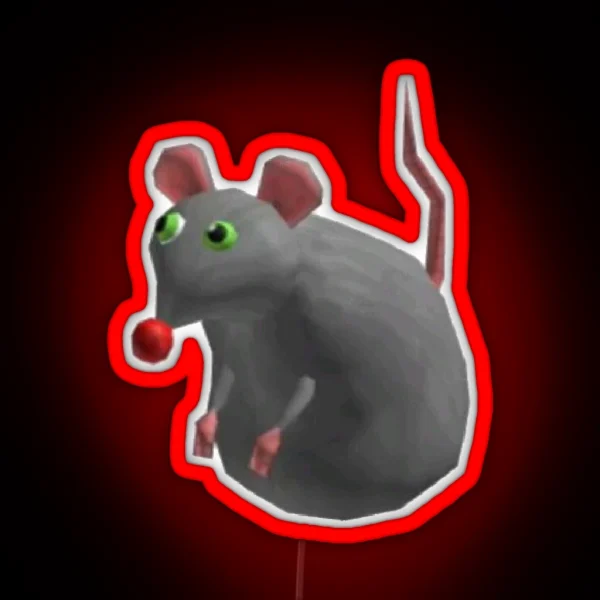 2000s Funny Roblox RAT RGB Neon Sign
